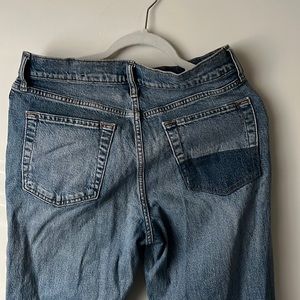 patch jeans from gap